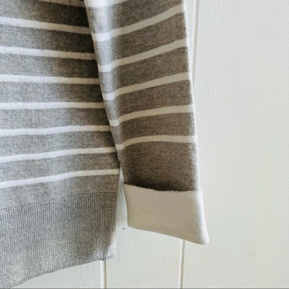 Vince Double-faced Striped Gray Sweater size S - Picture 8 of 10